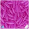 BeadTin Purple Glow 19mm Spaghetti Plastic Craft Beads (150pcs)